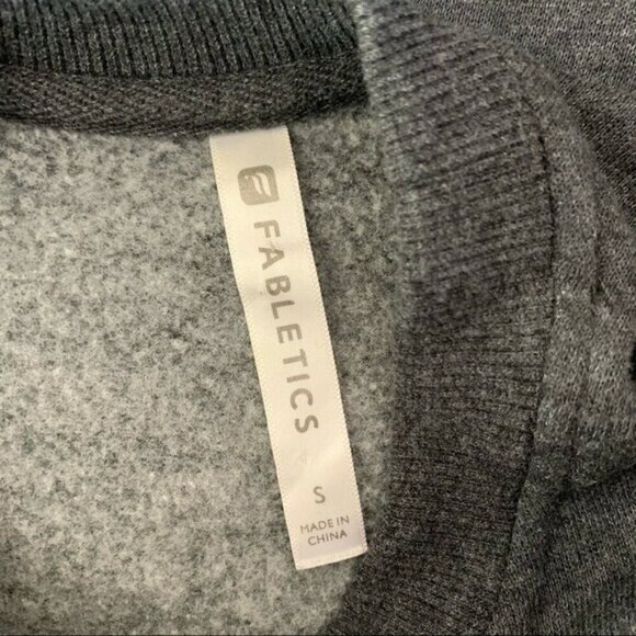 Fabletics Sweater Dress Small Gray Long Sleeve Athleisure Cozy - Picture 5 of 6